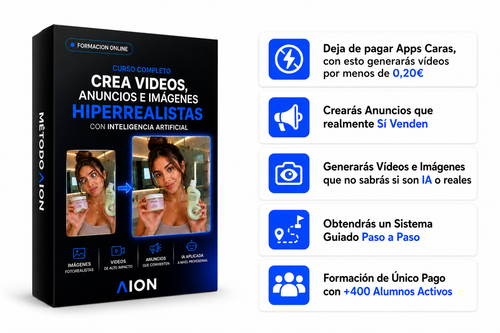 Curso Creación Anuncios, vídeos e imágenes Hiperrealistas con IA